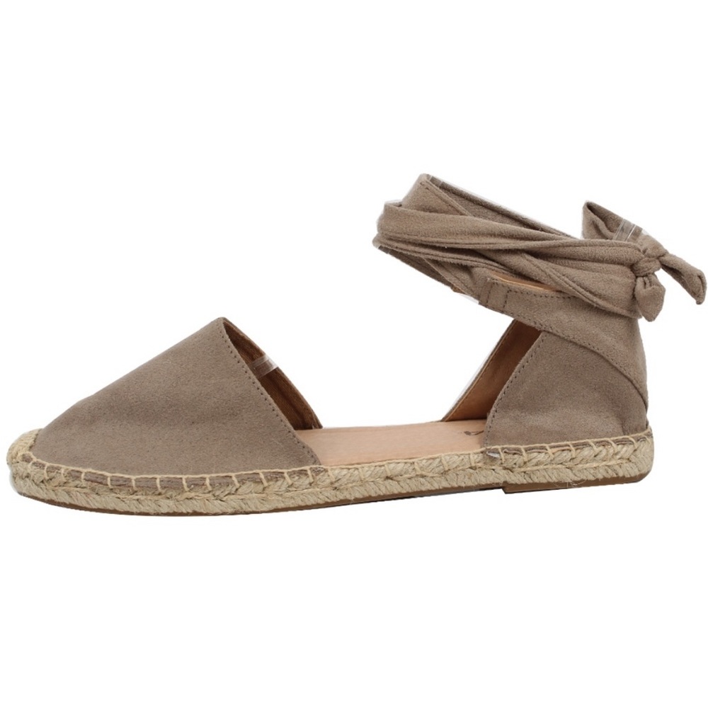 ✨NEW Clay Crochet Espadrille Ankle Wrap Tie Sandal✨